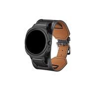 Mefloar Correa de cuero compatible con Samsung Galaxy Watch Ultra 47mm, correa de reloj, correa deportiva, accesorios(Black)
