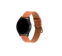 Mefloar Correa de cuero de 20 mm de ancho compatible con Samsung Galaxy Watch 6/4/Classic 46 mm 42 mm/Active 2/Galaxy Watch 5 44 mm 40 mm/5 Pro 45 mm Correa de reloj(Brown)