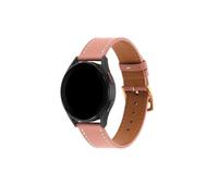 Mefloar Correa de cuero de 20 mm de ancho compatible con Samsung Galaxy Watch 6/4/Classic 46 mm 42 mm/Active 2/Galaxy Watch 5 44 mm 40 mm/5 Pro 45 mm Correa de reloj(Pink)