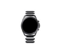 Mefloar Correa de metal de cerámica de 20 mm compatible con Samsung Galaxy Watch 7/6/5/4 de 44 mm y 40 mm/Classic de 47 mm 43 mm/Samsung Watch 5 Pro de 45 mm(Silver black,Other width 20mm)