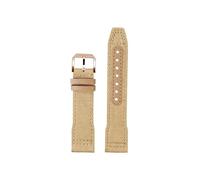 Mefloar Correa de reloj Compatible con IWC Pilot Mark 18 Spitfire fighter jet Portugal IW377714 IW327004 IW377709 IW388101(Khaki Rose Gold,21mm)