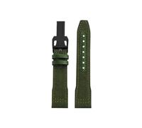 Mefloar Correa de reloj Compatible con IWC Pilot Mark 18 Spitfire fighter jet Portugal IW377714 IW327004 IW377709 IW388101(A-Army Green Black,21mm)