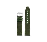 Mefloar Correa de reloj Compatible con IWC Pilot Mark 18 Spitfire fighter jet Portugal IW377714 IW327004 IW377709 IW388101(Army Green Silver,22mm)