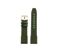 Mefloar Correa de reloj Compatible con IWC Pilot Mark 18 Spitfire fighter jet Portugal IW377714 IW327004 IW377709 IW388101(Army Green Gold,22mm)