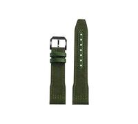 Mefloar Correa de reloj Compatible con IWC Pilot Mark 18 Spitfire fighter jet Portugal IW377714 IW327004 IW377709 IW388101(Army Green Black,21mm)