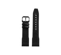 Mefloar Correa de reloj Compatible con IWC Pilot Mark 18 Spitfire fighter jet Portugal IW377714 IW327004 IW377709 IW388101(Black Black,21mm)