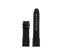 Mefloar Correa de reloj Compatible con IWC Pilot Mark 18 Spitfire fighter jet Portugal IW377714 IW327004 IW377709 IW388101(Black no buckle,22mm)