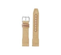 Mefloar Correa de reloj Compatible con IWC Pilot Mark 18 Spitfire fighter jet Portugal IW377714 IW327004 IW377709 IW388101(Khaki Silver,22mm)