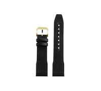 Mefloar Correa de reloj Compatible con IWC Pilot Mark 18 Spitfire fighter jet Portugal IW377714 IW327004 IW377709 IW388101(Black gold,22mm)