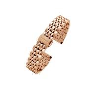 Mefloar Correa de reloj de acero inoxidable for mujer, pulsera de noria de estrella completa AR1926 AR1925 AR1909, 12mm, 14mm, 16mm, 18mm, Compatible co Armani AR1926 AR1925 AR1909(Gold,18mm)