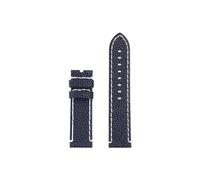 Mefloar Correa de reloj de cuero de estrella de mar Compatible con Tissot T125.617 T120.417/Black Knight/Hamilton/MIDO 22mm pulsera de correa de reloj for hombre(Blue White-no buckle)