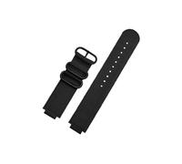 Mefloar Correa de reloj de nailon con anillo de Metal convexo de 24-16mm Compatible con TIMEX Tidal T2N721 T2N720 TW2T76500 TW2T76300 correa de reloj deportiva de lona transpirable(Black-black)