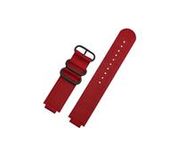 Mefloar Correa de reloj de nailon con anillo de Metal convexo de 24-16mm Compatible con TIMEX Tidal T2N721 T2N720 TW2T76500 TW2T76300 correa de reloj deportiva de lona transpirable(Red-black)