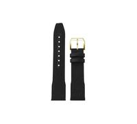 Mefloar Correa de reloj de piel de vaca de lona de nailon Compatible con IWC Big Pilot Little Prince Mark 18 Portugal hombres 20mm 21mm 22mm pulsera de correa de reloj(Black- gold pin buckle,21mm)