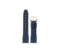 Mefloar Correa de reloj de piel de vaca de lona de nailon Compatible con IWC Big Pilot Little Prince Mark 18 Portugal hombres 20mm 21mm 22mm pulsera de correa de reloj(Blue-gold pin buckle,20mm)