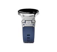 Mefloar Correa de reloj de silicona de 22mm Compatible con Huawei Watch 4 4 Pro GT5 GT4 46mm/Amazfit Balance Falcon/Oneplus 2 2R(Silver blue,Huawei GT4 46mm)