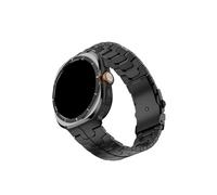 Mefloar Correa de reloj de titanio Compatible con Samsung Galaxy Watch Ultra 47mm, correa de metal de lujo sin espacios(Black)