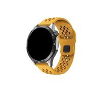 Mefloar Correa de reloj deportiva de silicona cómoda de 22 mm y 20 mm compatible con HUAWEI WATCH 4 Pro GT 2 3 SE GT4 46 mm 42 mm/Runner/Ultimate(Yellow,20mm)