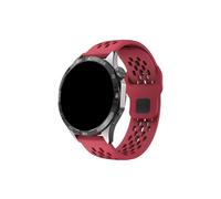 Mefloar Correa de reloj deportiva de silicona cómoda de 22 mm y 20 mm compatible con HUAWEI WATCH 4 Pro GT 2 3 SE GT4 46 mm 42 mm/Runner/Ultimate(Vermilion Red,22mm)