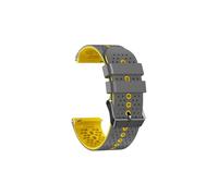 Mefloar Correa de repuesto compatible con POLAR Grit X Pro Titan GritX/Vantage M M2, correa de silicona, accesorios, pulsera(Gray Yellow)