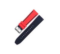 Mefloar Correa de silicona de 20 mm, 22 mm y 24 mm compatible con Ticwatch Pro 5 y Compatible con Ticwatch Pro 3 Ultra GPS LTE/GTX/GTH 2/E3(Red black,24mm)