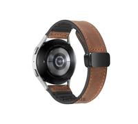 Mefloar Correa de silicona de cuero de 20mm 22mm Compatible con CMF Watch Pro 2 /Huawei Watch GT4 GT3 /Galaxy Watch 7 6 5 4(Dark Brown,For Width 20mm)