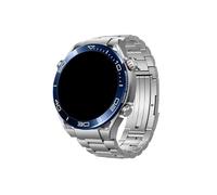 Mefloar Correa de titanio de lujo de 22 mm de ancho Compatible con Huawei Watch 4 Pro GT4 3 46mm Ultimate/Samsung Galaxy 3 45mm / Amazfit 47mm Correa(Silver,For Width 22mm)