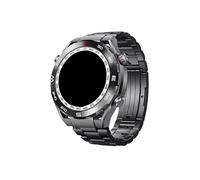 Mefloar Correa de titanio de lujo de 22 mm de ancho Compatible con Huawei Watch 4 Pro GT4 3 46mm Ultimate/Samsung Galaxy 3 45mm / Amazfit 47mm Correa(Black,For Width 22mm)