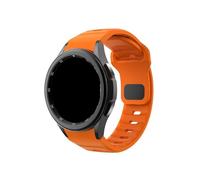 Mefloar Correa deportiva de silicona sin huecos Compatible con Samsung Galaxy Watch 6 5 4 44mm 40mm/ 6Classic 47mm 43mm/ 4 Classic 46mm 42mm /5 Pro 45mm(Orange,For Galaxy Watch 5 44/40mm)
