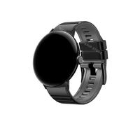 Mefloar Correa deportiva de silicona suave for Compatible con Google Pixel Watch 3 45mm, pulsera for hombre, accesorios reemplazados(Black black grey)
