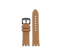 Mefloar Pulsera de cuero de vaca retro Compatible con Tissot 1853 Racing T115417a T115427 Correa de cadena for reloj de hombre Motogp Pulsera y herramienta duraderas(Brown rice black)