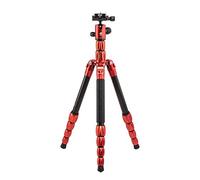 MeFOTO Backpacker S Trípode de Viaje/Monopod, trípode de Aluminio, Rojo (BPSARED)
