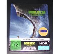 Meg 2 The Trench/La Tiefe 4K blu ray + Limitada steelbook Nuevo y Emb. Orig.