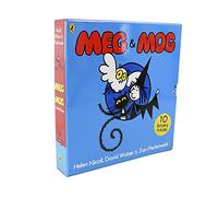 Meg & Mog 10 Picture Books Collection Box Set (Mog's Missing, Meg at Sea, Mog at The Zoo, Meg's Veg, Meg And The Dragon, Meg Comes to School & MORE!)