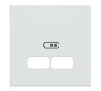 MEG4367-0319 - Placa central para estación de carga USB, color blanco brillante