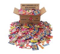 Mega 300 Chuches Cumpleaños. Relleno Piñata 30 bolsitas. Chuches Sin Gluten Sin Lactosa. Gominolas Chucherias.Infantil Surtido de Golosinas