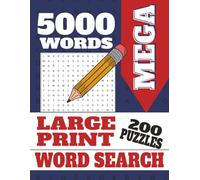 MEGA 5000 Word Search for Adults: Relaxing Brain Games that Sharpen Your Mind-Large Print, Mixed Themes