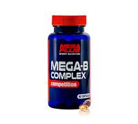 Mega B Complex Competition - Mega Plus Sport Nutrition - Vitaminas B + C + E - Sin Gluten - Biotina - Ácido Fólico - Suplemento Para Veganos - 60 Capsulas (169020)