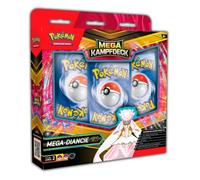 Mega Battle Deck - Mega-Diancie ex (alemán) | Pokémon TCG Deck 60 cartas | Con marcas de daños, moneda, caja de cubierta y base de juego, tarjeta de código, protección de envío de HeartGlobal