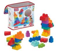 Mega Bloks Bolsa clásica con 80 Bloques de construcción, Juguete para bebé +1 año Mattel DCH63