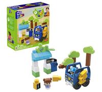 Mega Bloks Ciudad Verde Autobús eléctrico, Juguete de Bloques de construcción para bebé +1 año (Mattel HDX90)