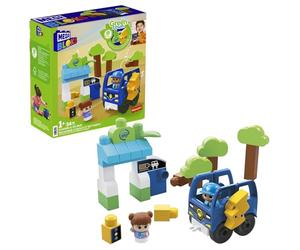 MEGA Bloks Ciudad verde Autobús eléctrico, juguete de bloques de construcción para bebé +1 año (Mattel HDX90)