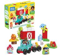 MEGA Bloks Ciudad verde Granja cultiva y protege, juguete de bloques de construcción para bebé +1 año (Mattel HDL07)