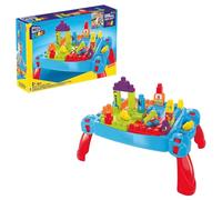 MEGA Bloks Mesa construye y aprende Color Azul Bloques de construcción de Juguete para bebé +1 año (Mattel FGV05)