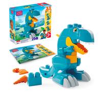 MEGA BLOKS Fisher-Price Bausteinset für Kleinkinder, 3-in-1 Beiß-Dinosaurier zum