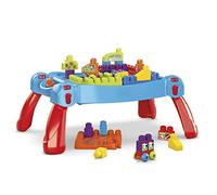 Mega Bloks Mesa Preescolar 3 en 1, Juguete con Bloques de construcción para bebé +1 año (Mattel CNM42)