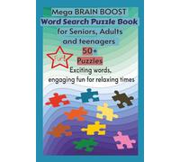 Mega Boost Word Search Puzzle Book: Word Searches With Easy to Read Print about Mega Boost Brain Words For Fun / 6 x 9 inches, 110 pages/ 50 + ... For Vacation, Holidays, Wait Times, Fun Times