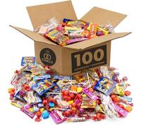 Mega Box 100 Chuches, Caramelos y Golosinas Cia&Co · Para Cumpleaños, Piñatas, Fiestas Infantiles, Navidad, Halloween · Hasta 10 Bolsas de Cumpleaños · Surtido Envuelto Individualmente (BOX 100)