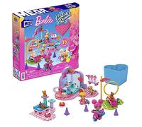 Mega Construx Barbie Color Reveal Entrena y Limpia Mascotas Bloques de construcción con muñecas y Animales Que revelan su Color en el Agua, 165 Piezas, Juguete +5 años (Mattel HHP89)