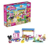 Mega Construx Barbie Mercado, Tiendas con muñecas, Bloques de construcción y Accesorios de Juguete (Mattel HDJ85)